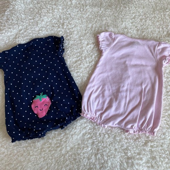 Carter's Short Sleeve Rompers - Picture 3 of 3